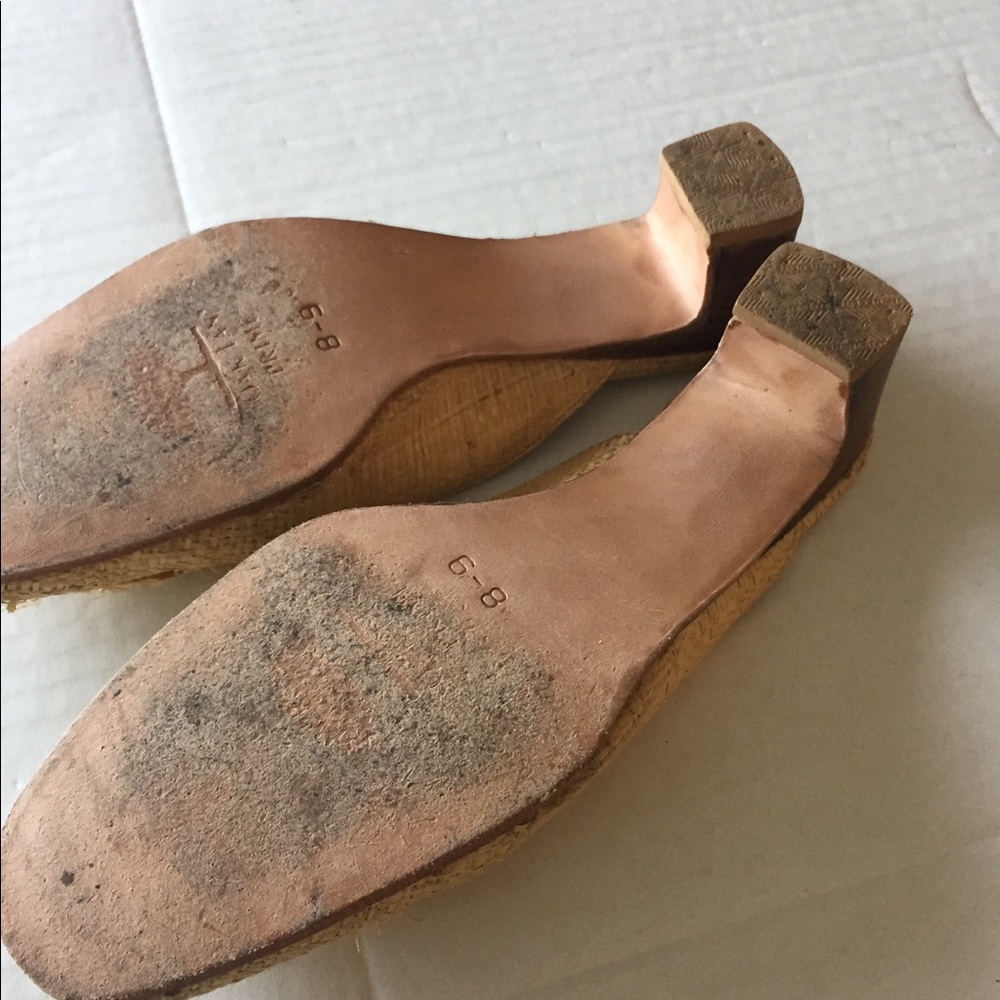 ISAAC MIZRAHI - SAKS FIFTH AVE Raffia Straw Mules - - Picture 6 of 8